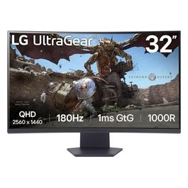 32GS60QX-B Monitor PC 31.5'' 2560x1440 WQHD, VA, Curved, AMD Free-Sync, 180Hz Panel