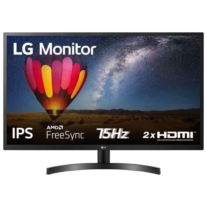 LG 32MN500M Monitor 32'' FULL HD LED IPS, 1920x1080, AMD FreeSync 75Hz, 2x HDMI (HDCP 1.4), Uscita Audio, Flicker Safe, Nero