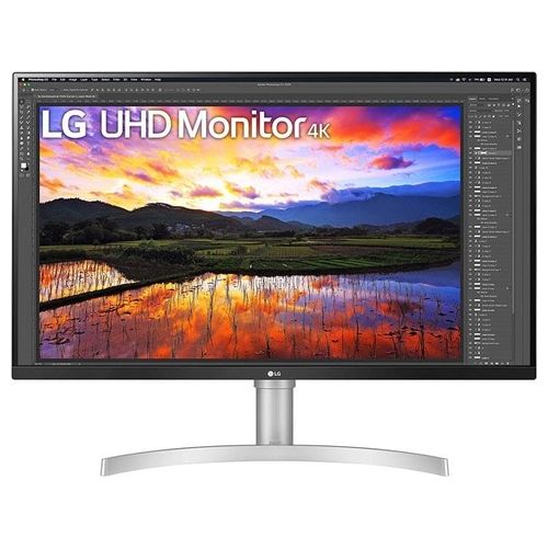 LG 32UN650 Monitor 32'' UltraHD 4K LED IPS HDR, 3840x2160, AMD FreeSync 60Hz, 1 Miliardo di Colori, Audio Stereo 10W, HDMI 2.0 (HDCP 2.2), Display Port 1.4, Altezza Regolabile, Flicker Safe, Bianco
