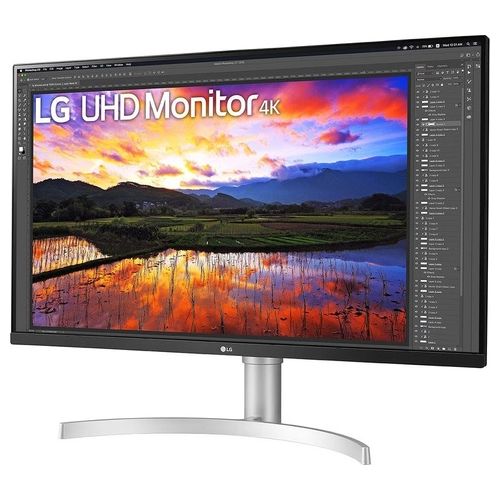 LG 32UN650P Monitor 32" UltraHD 4K LED IPS HDR 10 3840x2160 5ms AMD FreeSync 60Hz Audio Stereo 10W HDMI 2.0 (HDCP 2.2) Display Port 1.4 AUX Flicker Safe Bianco