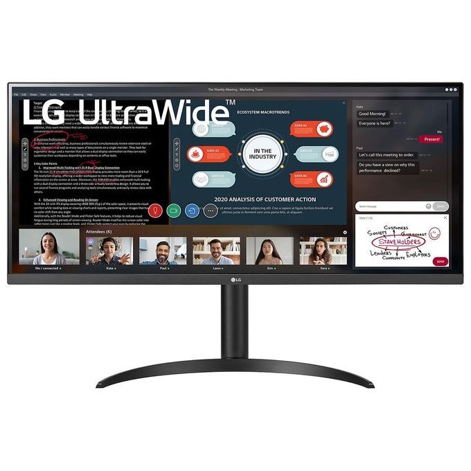 LG 34WP550 Monitor per Pc 34" 2560x1080 Pixel UltraWide Full Hd Led Nero