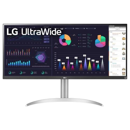 LG 34WQ65X-W Monitor Pc 34" 2560x1080 Pixel UltraWide Quad Hd LCD Grigio