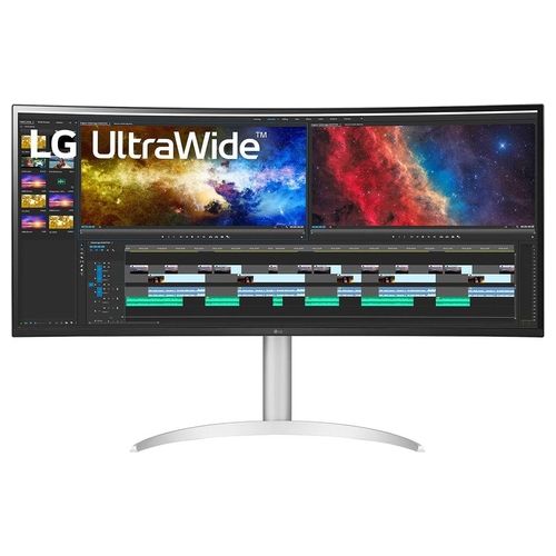 LG 38WP85C-W Monitor Pc 38" 3840x1600 Pixel UltraWide Quad Hd LED Bianco