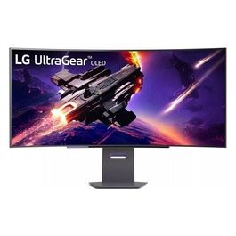 45GS95QE UltraGear Gaming Monitor 45" QHD UltraWide Curvo OLED HDR, 3440x1440, 0.03ms, G-Sync Compatible, AMD FreeSync Premium 240Hz, HDMI 2.1 VRR (HDCP 2.3), Display Port 1.4, Nero