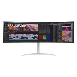49WQ95X-W.AEU IPS 32:9 UltraWide Monitor 49" (12446 cm) QHD Wide 1440p Curved TFT-LCD Active Matrix with White LED Backlight Anti Glare Bianco