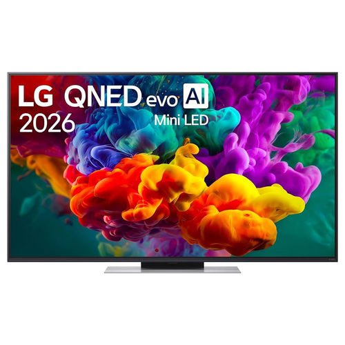 Televisore Smart TV 4K MiniLED da 55 pollici, modello 55QNED86B6B, con processore α8 Gen3 AI, 100% Volume Colore, design sottile di 2,97 cm e Motion Booster 288.
