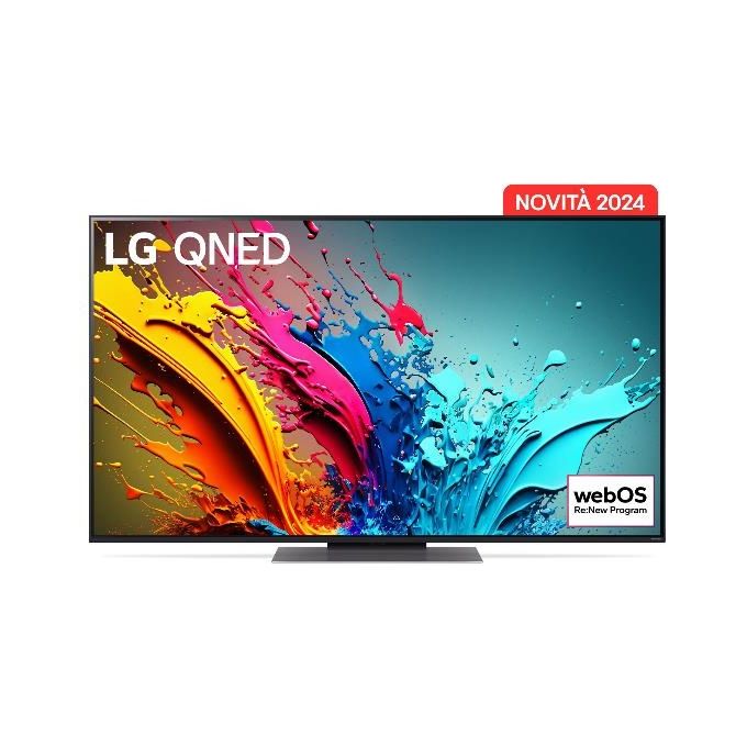 Lg 55QNED86T6A Smart TV 55 Pollici 4K Ultra HD Display QNED Sistema Web OS DVBT2-C-S2 Classe E colore Blu