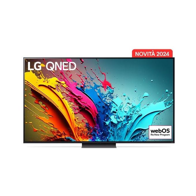 Lg 75QNED86T6A Smart TV 75 Pollici 4K Ultra HD Display QNED Sistema Web OS DVBT2/C/S2 Classe D colore Blu