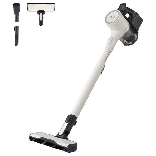 A9K-LITE1C CordZero Scopa Elettrica senza Filo Aspirapolvere senza Sacco Ciclonica Filtro HEPA Potenza 220 Watt Sistema Kompressor Wi-Fi colore Beige