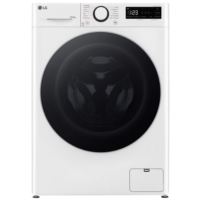 LG AI DD D4R5010TSWS Lavasciuga 10Kg/6Kg Serie R5 Classe Energetica D