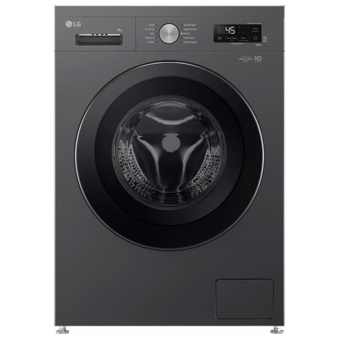 LG Serie X1 F4NX1009NMB Lavatrice a carica frontale  9 Kg 1400 giri Classe A Motore Inverter Vapore Wi-Fi 600x850x550 Nero