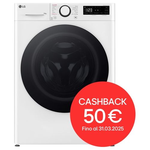 F4R5010TSWW Lavatrice 10kg AI DD Classe Energetica A 1400 Giri TurboWash Vapore