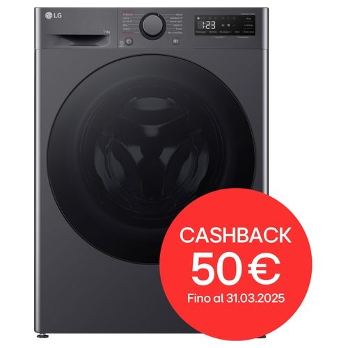 F4R5011TSMB Lavatrice 11kg AI DD Classe Energetica A-10% 1400 Giri TurboWash Vapore