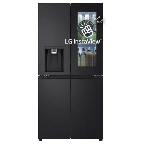 GMG860EPBE Frigorifero Slim Multidoor InstaView Classe E 638 Litri Wi-Fi Door e Linear Cooling Frigo con Dispenser Acqua UVnano senza allaccio Metal Fresh Frigorifero Nero Opaco