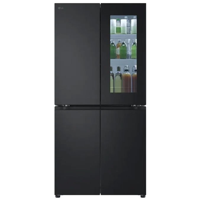Image of LG GMV860EPDE Frigorifero Multidoor InstaView Slim 530 Litri Classe E Wi-Fi Linear Cooling Total No Frost 835x1787x730 Matte nero