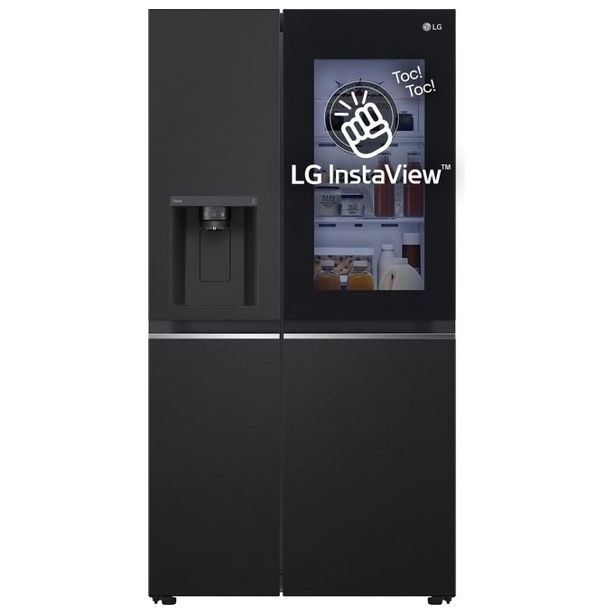 LG GSGV81EPLL Frigorifero Side by Side Instaview 635 Litri Classe Energetica E No Frost Wifi Nero opaco Dispenser senza allaccio