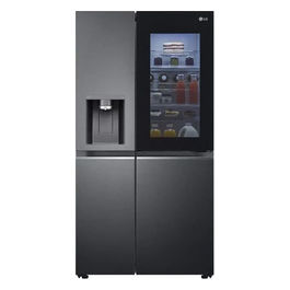 GSXV91MCAE – Frigorifero side by side 635 L, 179 cm, Classe E, 39 dB, Total No Frost, InstaView Door-in-Door™, UVnano, Wi-Fi, Nero opaco