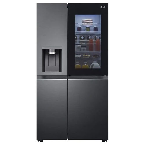 GSXV91MCAE - Frigorifero side by side 635 L, 179 cm, Classe E, 39 dB, Total No Frost, InstaView Door-in-Door™, UVnano, Wi-Fi, Nero opaco