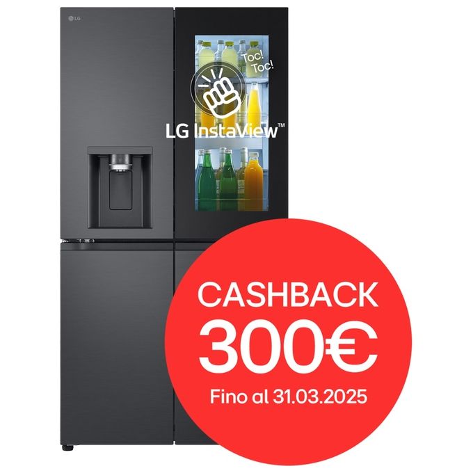 LG InstaView GMG960EVJE Frigorifero Multidoor 638 Litri Classe Energetica E Wi-Fi UVnano Nero