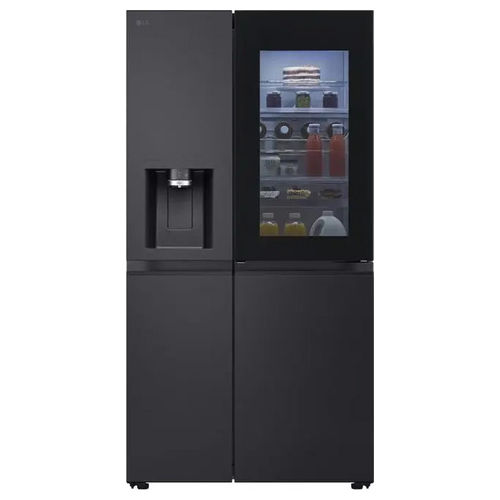 InstaView GSXE91EVAD Frigorifero Side-by-Side Door-in-Door Classe Energetica D 628 Litri Wi-Fi Senza Allaccio Uvnano Black Steel