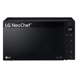 LG MH6535GDS Neochef Forno a Microonde con Grill Tecnologia Smart Inverter Capacita' 25 Litri Potenza 1000 W Funzione Crisp Cottura a Vapore Display LED Nero