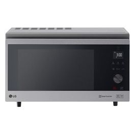 LG MJ3965ACS Neochef Forno a Microonde con Grill Tecnologia Smart Inverter Capacita' 39 Litri Potenza 1350 W Funzione Crisp Cottura a Vapore Display LED Acciaio Inox