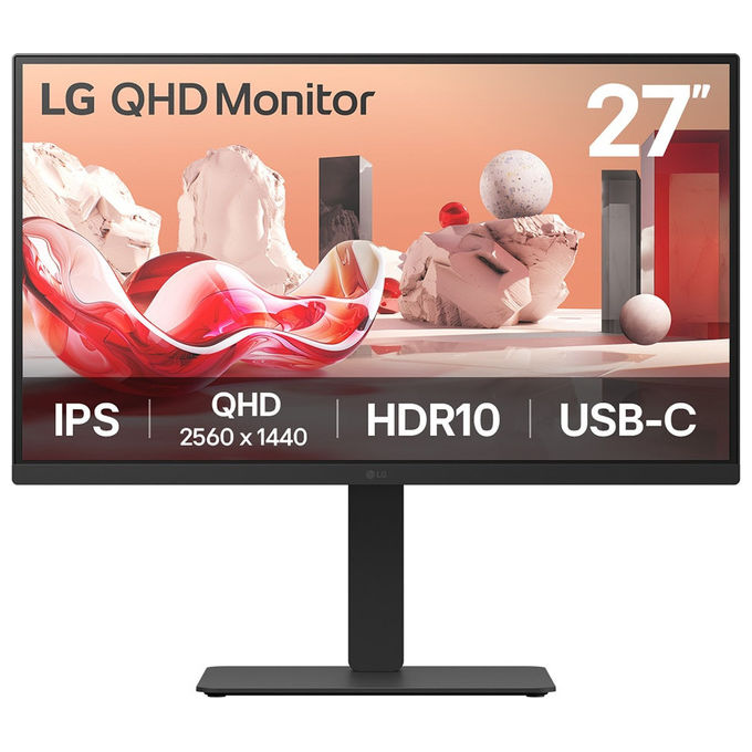 LG 27BA75QB Monitor PC 27" Quad HD IPS 100 Hz (Nero)