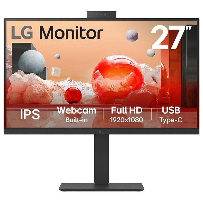 Image of LG Monitor 27BA850 27'' led ips 100hz 16:9 Full HD 5ms 250 cdm Webcam Pivot Usb-c Dock Dp-hdmi Multimediale