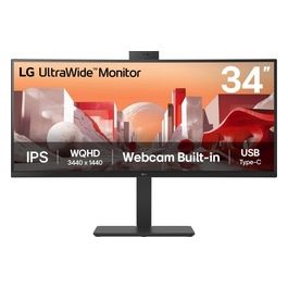 Monitor Curvo 34BA85QE 34'' led ips 21:9 3440 x 1440 5ms 300 cdm Webcam reg Altezza Usb-c Dock Dp/hdmi