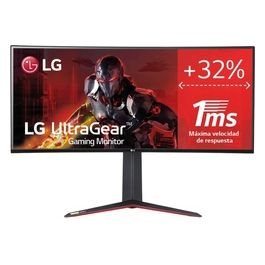 LG Monitor Gaming UltraGear 34GN850P 34" QuadHD UltraWide Curvo 21:9 LED NanoIPS 1ms HDR 400 3440x1440 G-Sync Compatible e AMD FreeSync Premium 160Hz HDMI Display Port USB Hub Flicker Safe Nero