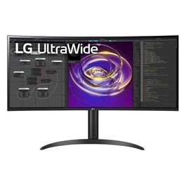 Monitor UltraWide 34WP85C - 34" IPS 21:9 WQHD 3440 x 1440P DCI-P3 95% HDR10 Curvo Design ergonomico USB Type-C AMD FreeSync MaxxAudio Caratteristiche di gioco Nero