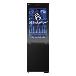 MoodUP InstaView GBG7190CEV Frigorifero combinato libera Installazione 349 Litri Classe C  No Frost Porta Colorata personalizzabile Wifi 595x1.860x676 Essence Black Steel