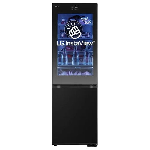 MoodUP InstaView GBG7190CEV Frigorifero combinato libera Installazione 349 Litri Classe C  No Frost Porta Colorata personalizzabile Wifi 595x1.860x676 Essence Black Steel