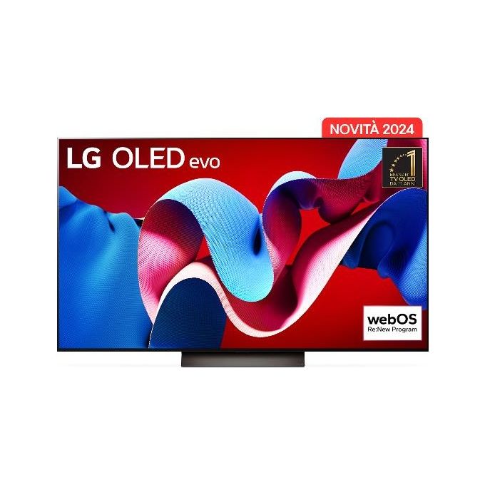 LG OLED evo 77'' Serie C4 2024 OLED77C44LA Smart TV 4K Processore α9 Gen7 Brightness Booster 40W Dolby Vision 4 HDMI 2.1 4K@144Hz GSync VRR Alexa ThinQ AI webOS 24
