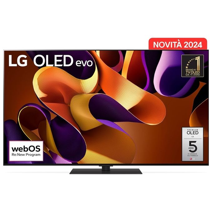 LG OLED evo G4 55'' Serie G4S OLED55G46LS Tv 4K 4 Hdmi Base Inclusa Smart Tv 2024
