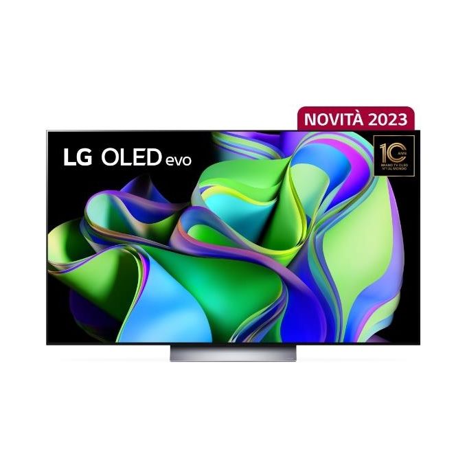 LG OLED EVO TV OLED55C34LA 55 pollici 4K processore α9 Gen6 Smart Tv Dolby Vision 2023