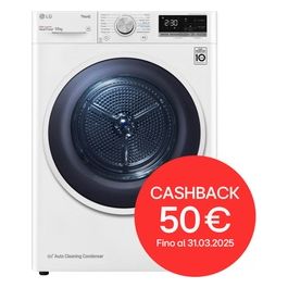 RH10V9AV4W Asciugatrice A condensazione con pompa di calore Classe energetica A+++ Capacità di carico 10kg Eco Hybrid DUAL Inverter Heat Pump Bianco