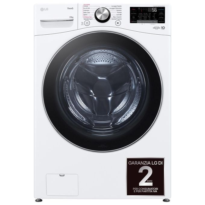 LG Serie P3 F0P3020TSWC Lavatrice libera installazione XL 20Kg AI D...