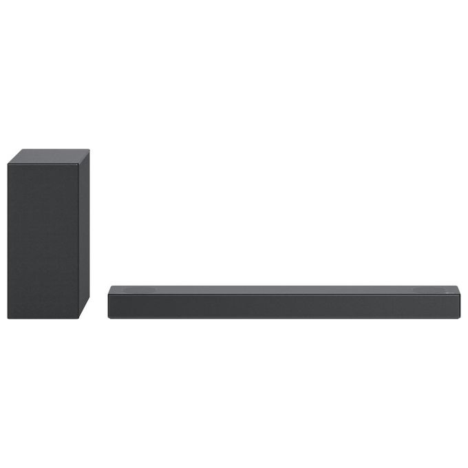 LG S75Q Soundbar TV 380W 3.1.2 Canali con Subwoofer Wireless 2 canali up-firing Audio Meridian Dolby Atmos DTS:X  AI Sound Pro  Audio ad Alta Risoluzione Bluetooth Ingresso Ottico HDMI in/out