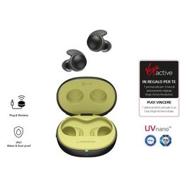 LG TONE Free Fit TF8 In-Ear True Wireless Cancellazione Attiva del Rumore e Audio Meridian Bluetooth UVnano Lavabili Black Lime