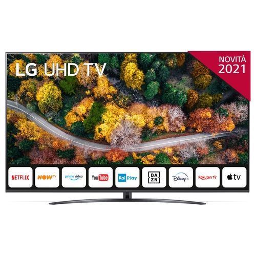 LG Tv 75UP78006LB 75 Pollici Smart Tv Wi-Fi Wide Color Quad Core Processor 4K con Alexa e Google Assistant Dark Grey Gamma 2021