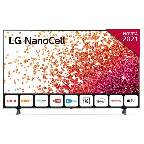 LG Tv NanoCell 55NANO756PA 55 Pollici Smart Tv Wi-Fi Nano Color Quad Core Processor 4K con Google Assistant e Alexa Blue Gamma 2021