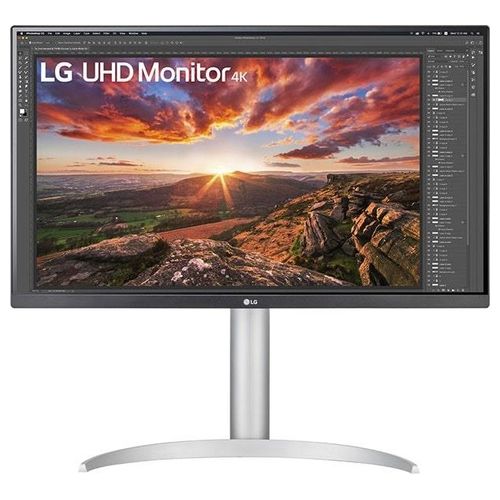LG UltraFine 27UP850N-W Monitor 4K 27'' pannello IPS risoluzione UHD 4K (3840x2160), 5ms GtG 60Hz, HDR 400, DCI-P3 95%, AMD FreeSync, Inclinabile, Regolabile in altezza, Girevole, USB-C (90W)