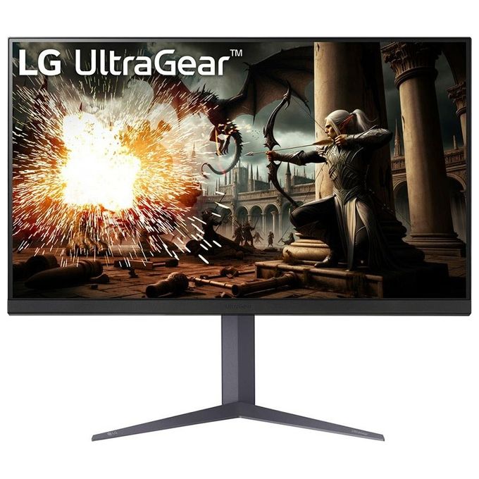 LG UltraGear 32GS75Q Monitor Gaming 32'' IPS QHD (2560x1440) 180Hz 1ms (GtG) G-Sync Compatible AMD FreeSync HDR 400 HDMI 2.0 (HDCP 2.2) DisplayPort 1.4 AUX Flicker Safe Nero
