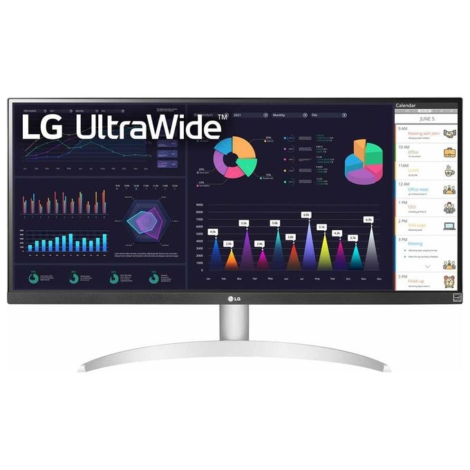 Image of LG ULTRAWIDE MONITOR 29WQ600 29'' UltraWide 21:9 LED IPS HDR 10 2560x1080 1ms AMD FreeSync 100Hz Audio Stereo 14W HDMI 1.4 (HDCP 2.2)Display Port 1.4 USB-C Flicker Safe Bianco