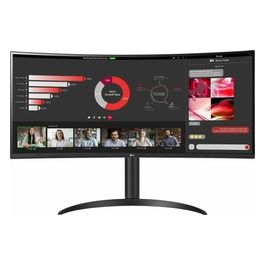 LG UltraWide 34WR55QC-B 34'' Monitor Ultra Wide UWQHD 3440x1440, 5ms (GtG) 100Hz, HDR 10, sRGB 99%, AMD FreeSync, curvatura 1800R, nero