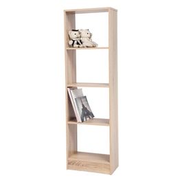 Libreria 4 Vani a Giorno in Legno Truciolato 40x24cm/H137cm Marrone