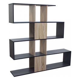 Libreria Adrianne Grigia E Naturale