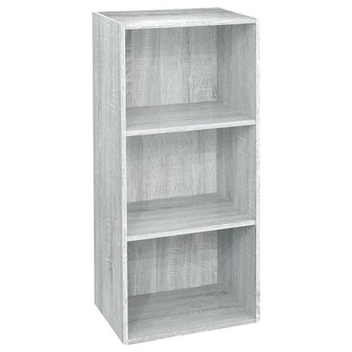 Libreria in legno 3 ripiani scaffale Bianco L 40 x H 29 x H 89 cm