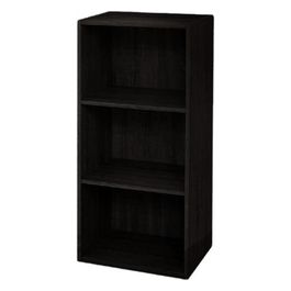 Libreria in legno 3 ripiani scaffale Wenge' L 40 x H 29 x H 89 cm